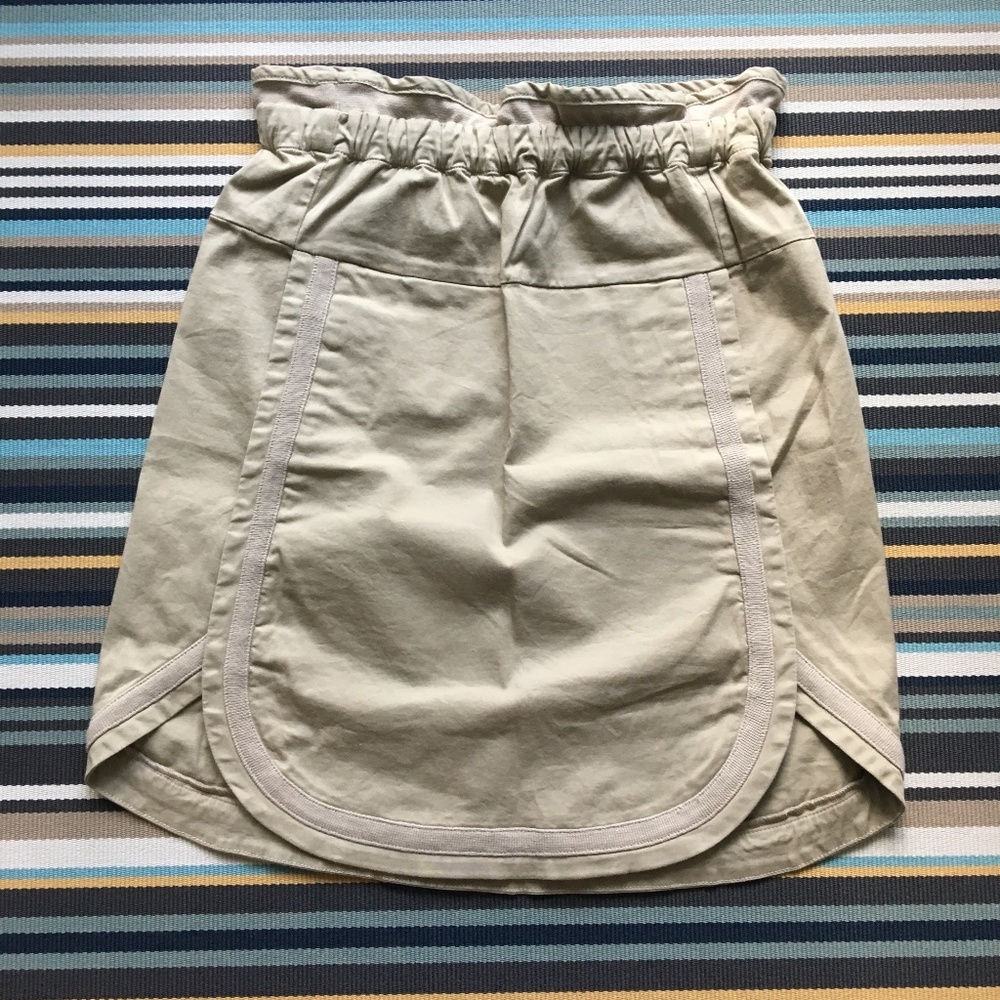See by Chloe high waist khaki tan mini skirt